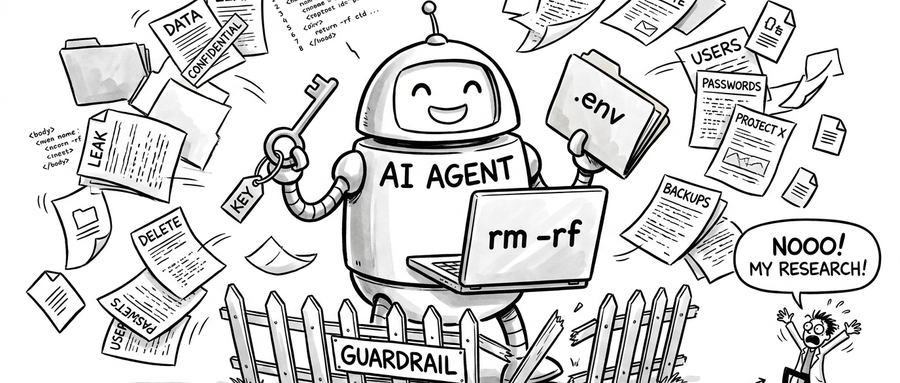 Безобидный на вид AI Agent, пользуясь только своими обычными правами, удаляет и утекает всё, а маленький забор guardrail просто перешагивают