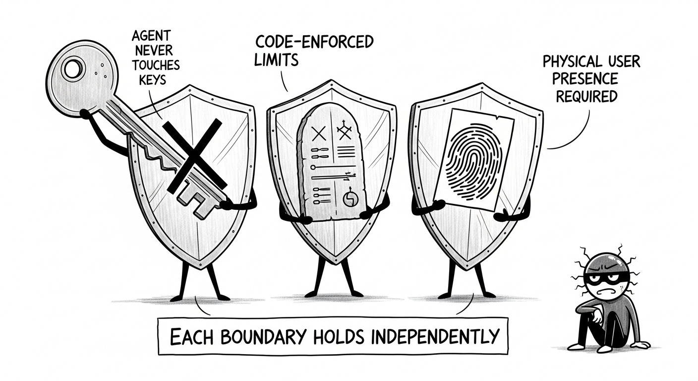 Three Independent Trust Boundaries